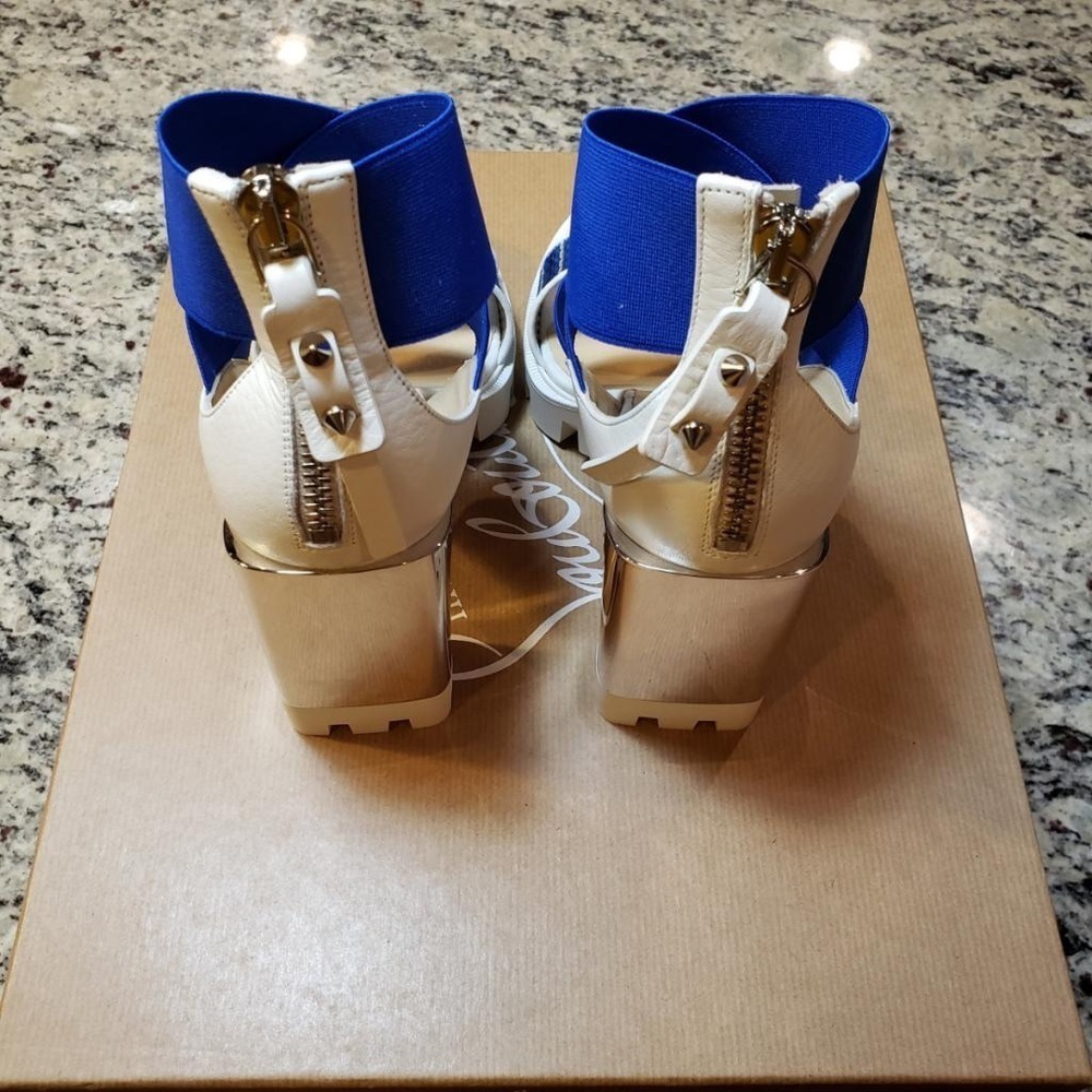 NEW Christian Louboutin Patrouiagoma 100 platform sandals size 36 - Picture 9 of 16
